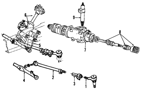Steering Gear & Linkage for 1991 Ford E-350 Econoline #1