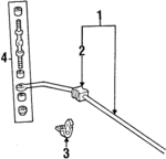 F1VY5A772A - Suspension: Stabilizer Bar for Ford: Crown Victoria | Lincoln: Town Car | Mercury: Grand Marquis, Marauder Image