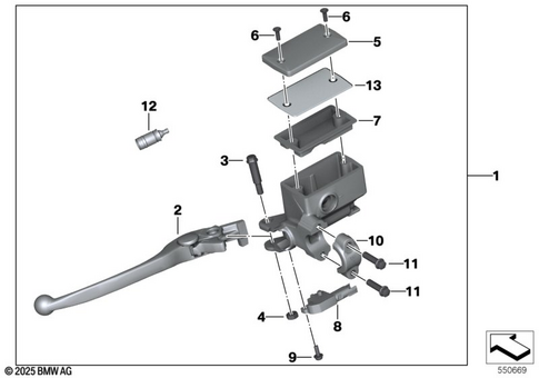 Control Assembly for 2012 BMW-Motorrad C 600 Sport #1