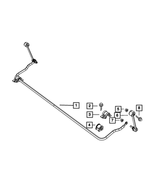 V2060011AB - Rear Suspension: Stabilizer Bar Link Assembly for Jeep: Wrangler, Wrangler JK Image
