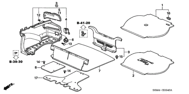 Trunk Lining for 2002 Acura RSX #0