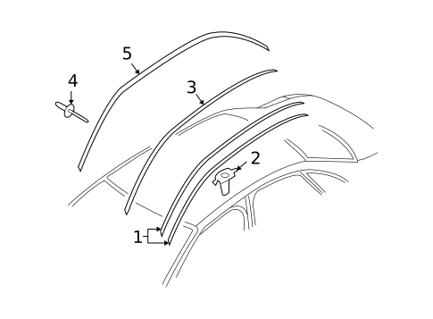 Exterior Trim - Roof for 2005 Audi A4 Quattro #0