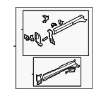 51620FG0209P - Body: Rail Assembly for Subaru Image