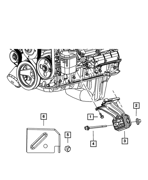 Engine Mounting for 2012 Ram 1500 #3