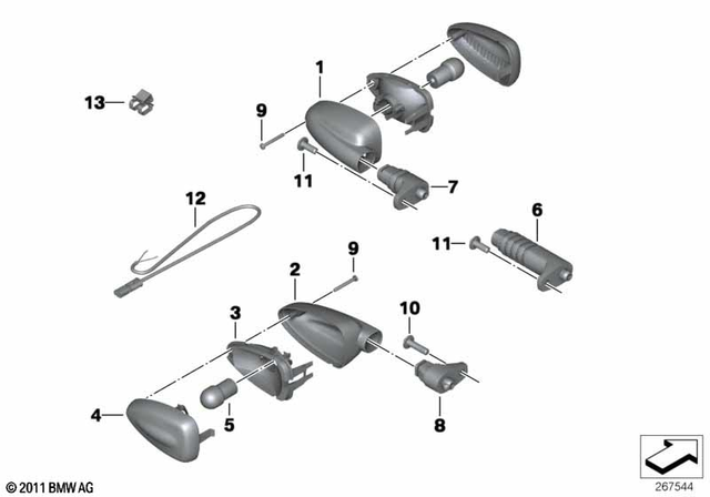63137667771 - Lights: Housing -  for BMW-Motorrad Image