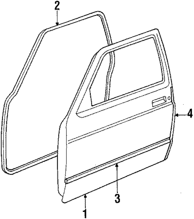 12544577 - Body: Door Shell for GM Image