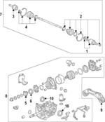 423203W1305 - Universals &amp; Rear Axle: Inner Cv Joint for Honda: HR-V Image