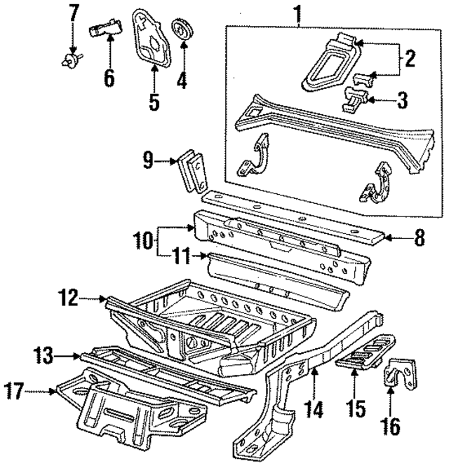 CAP582 - Body: Panel Above Lid for Jaguar Image