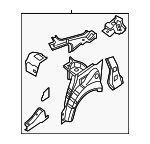 G67509N0MA - Body: Inner Wheelhouse for Nissan: Maxima Image