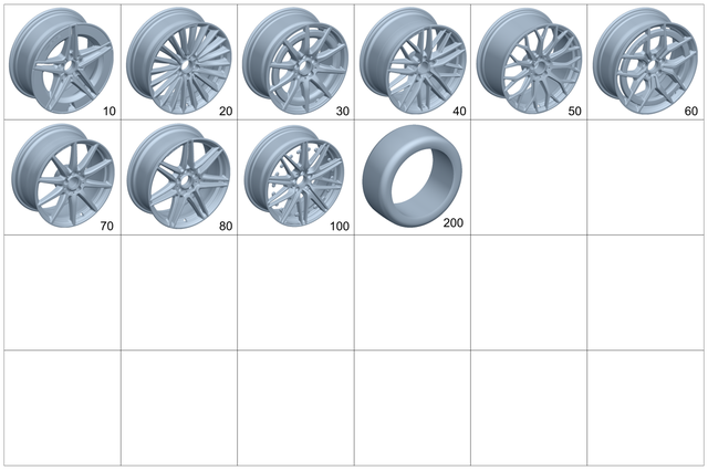 2064000200 - Wheels and Accessories: Spoke Wheel for Mercedes-Benz: 300C, 300CD, C300, C43 AMG, C63 AMG S E Performance Image