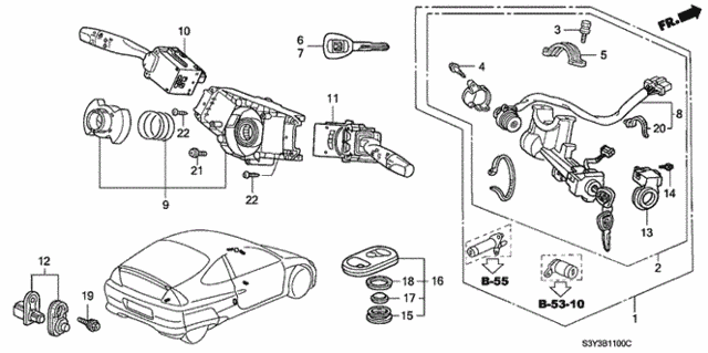 Combination Switch for 2002 Honda Insight #0