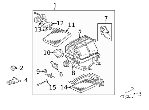 HVAC Case for 2007 Mitsubishi Galant #0