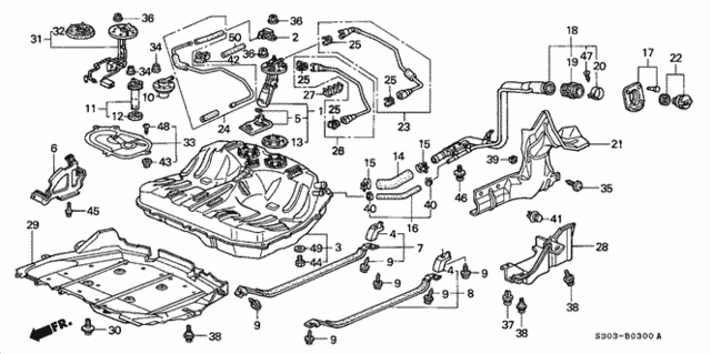 Fuel Tank (1) for 1997 Honda Prelude #0