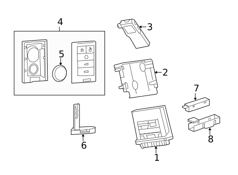 Keyless Entry Components for 2013 Cadillac XTS #0