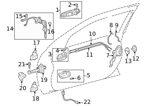 Front Door for 2001 Lexus IS300 #0