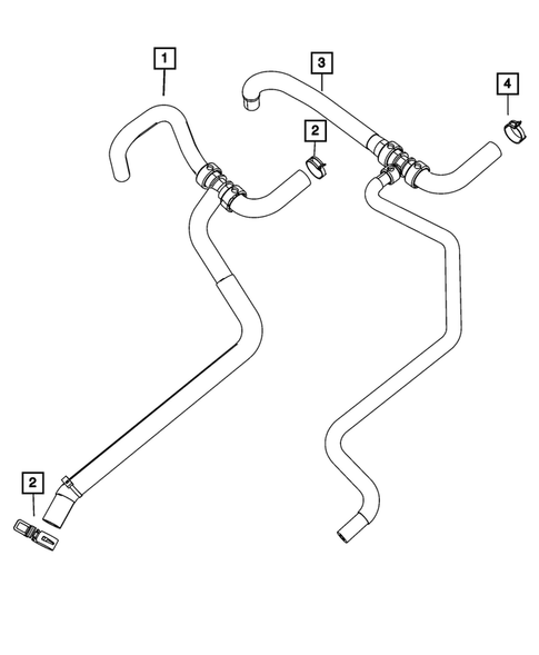 Air Conditioner and Heater Plumbing for 2017 Dodge Charger #2