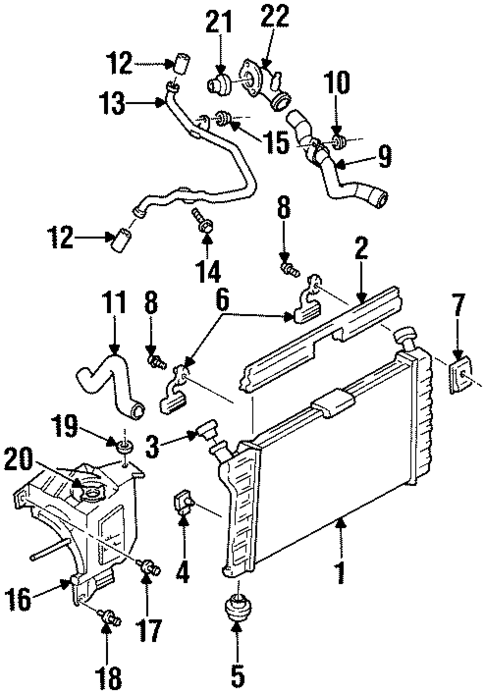 Radiator & Components for 1996 Chevrolet Monte Carlo #0