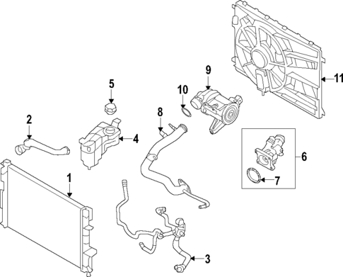 Water Pump for 2018 Volvo S90 Volvo Parts Counter