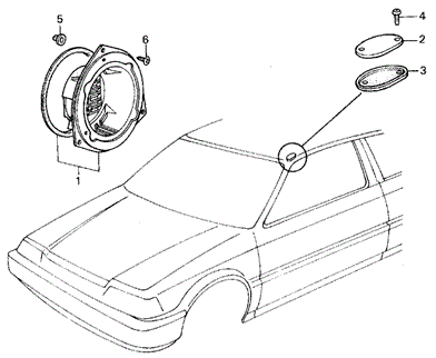 Radio Antenna Hole Cap for 1984 Honda Civic #0