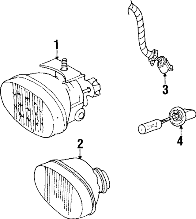 21112488 - : Passenger Side Front Fog Lamp for GM Image