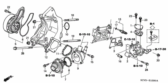 Water Pump for 2005 Honda Element #0