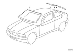 51311977217 - Vehicle Trim: Green Windscreen, Green Shade Band for BMW Image
