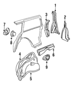 20346013 - Body: Rear Pillar for GM Image