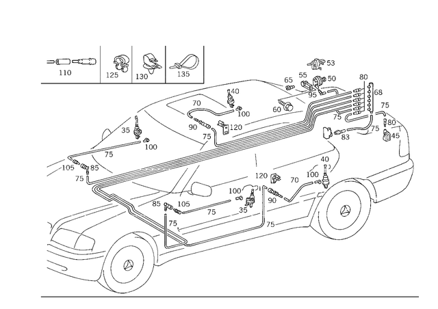 2028001075 - Vacuum System: Actuator for Mercedes-Benz: C220, C230, C280, C43 AMG Image image