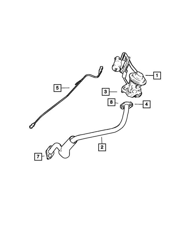 4861535AA - Emission Systems: Egr Tube Flange Gasket for Mopar Image