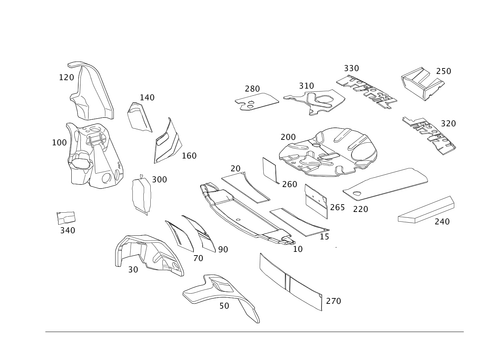 Rear Pillar and Trunk Damping for 2013 Mercedes-Benz GLK350 #0