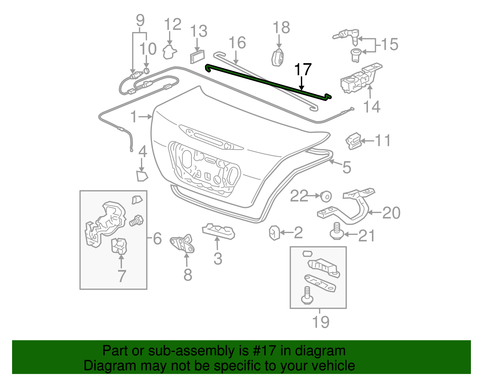 たれぱんだ 74810-THR-A02 - 2018-2024 Honda Odyssey - Lift Gate Switch
