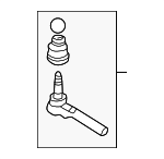 26086580 - Steering: Outer Tie Rod for Buick: Century, LaCrosse, Regal | Chevrolet: Impala, Impala Limited, Monte Carlo | Oldsmobile: Intrigue | Pontiac: Grand Prix Image