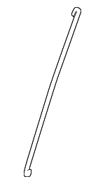 BKD700020 - Body: Support Rod for Land Rover: Defender 110, Discovery, Range Rover Image