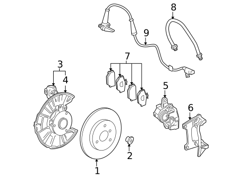 Front Brakes for 2012 Smart Fortwo #0