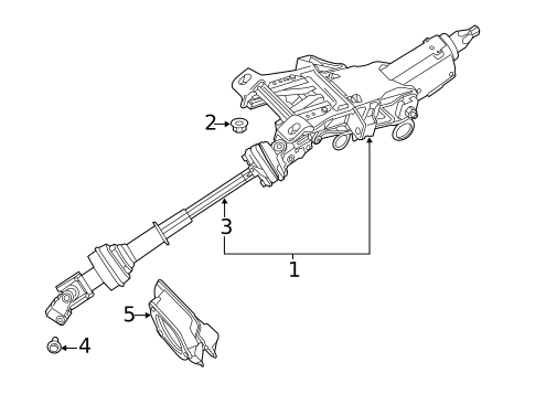 Steering Column Assembly for 2019 Ford Flex #1