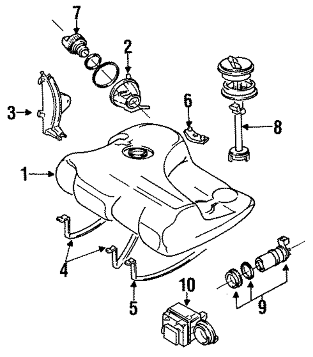 176201021H - : Fuel Tank for Volkswagen Image