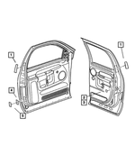 5056072AA - Labels All Vehicle Locations: Child Protection Lock Label for Mopar Image