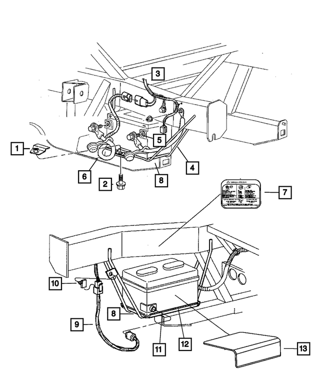5202588 - Electrical: Battery Retainer for Mopar Image