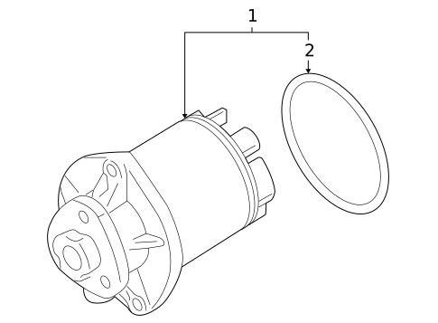 Water Pump for 2012 Volkswagen Golf #0