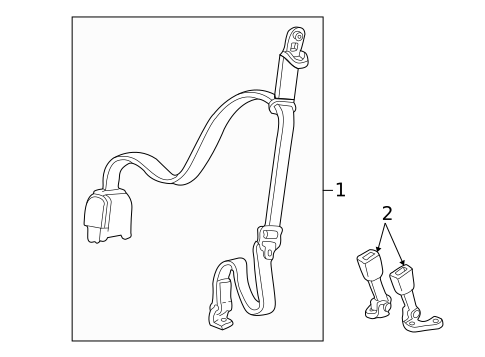 Rear Seat Belts for 2001 Ford Explorer Sport #0