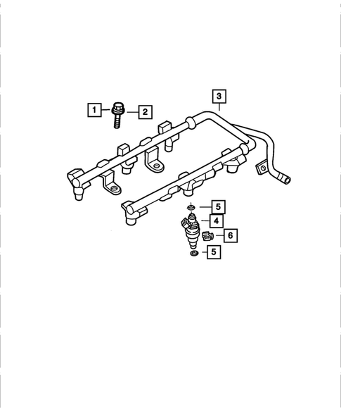 Fuel Rail for 2007 Chrysler Pacifica #0
