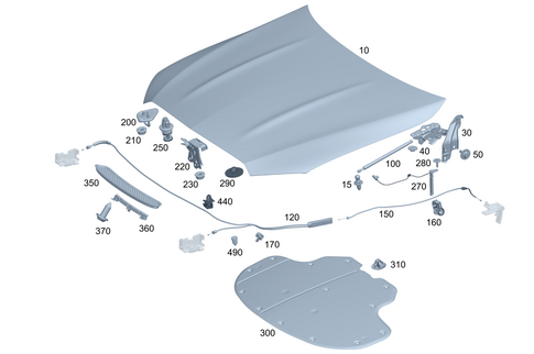 Engine Hood for 2025 Mercedes-Benz C63 AMG S E Performance #0