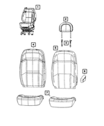 7DH78TX7AD - Interior Trim: Front Seat Complete for Mopar Image