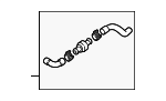 5C0122096A - Cooling System: Hose Assembly for Volkswagen: Beetle, Jetta, Passat Image