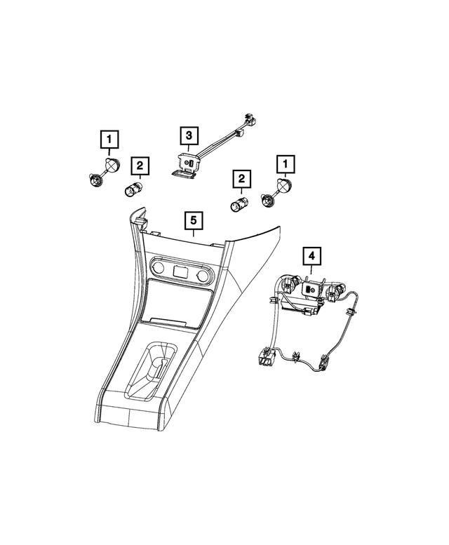 68155494AA - Electrical: Console Wiring for Mopar Image image