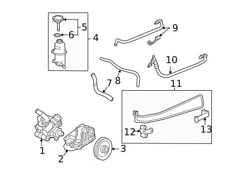 Pump & Hoses for 2008 Saturn Sky #0