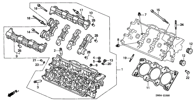 Cylinder Head (FR.) for 2004 Acura NSX #0