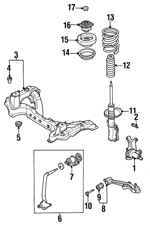 Suspension Components for 1998 Mazda MPV #1