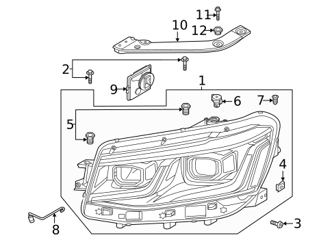 Headlamp Components for 2025 Volkswagen Taos #0