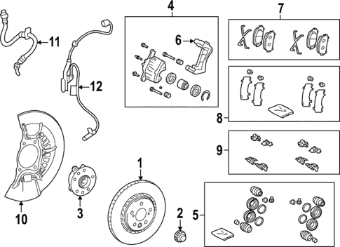 Brake Components for 2023 Lexus NX450h+ #0